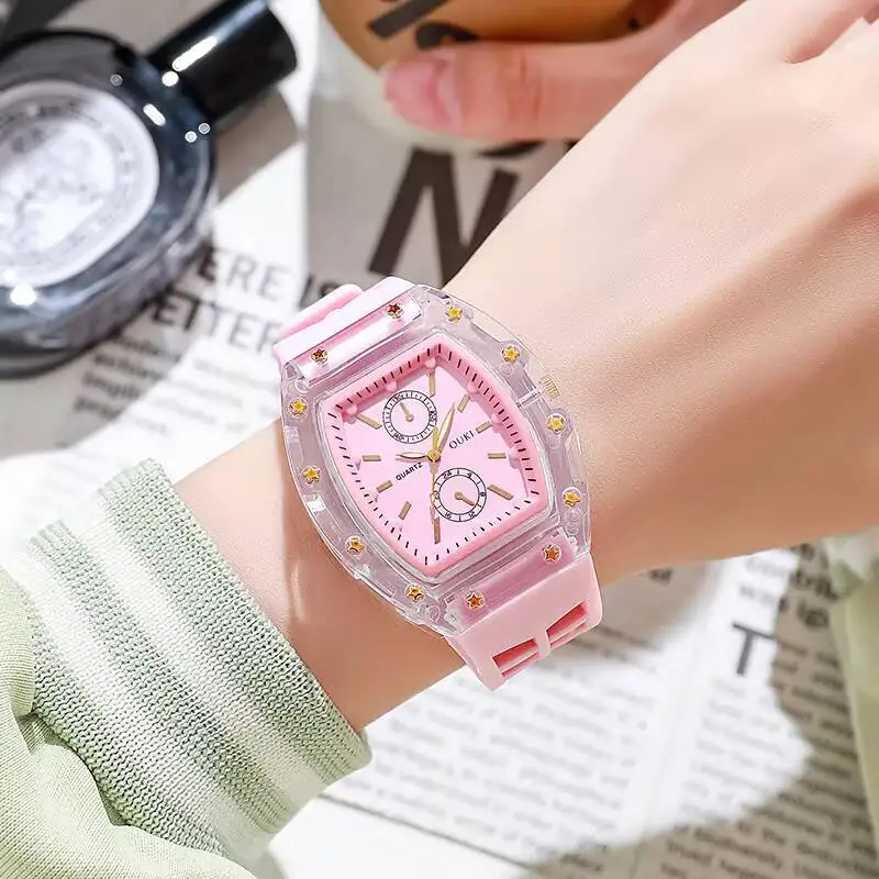 Fashion Women Watches Casual Silicone Strap Analog Quartz Watch for Girls Gift Relogio Feminino（Without Box）