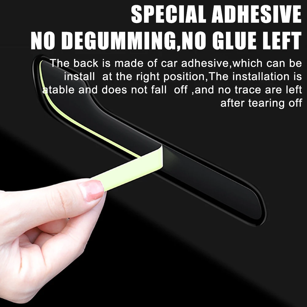 Auto Styling Accessorie Protector Sticker Luminous Handle Kit 2022 Car Sticker Door Handle Cover For Tesla Model 3 Model Y