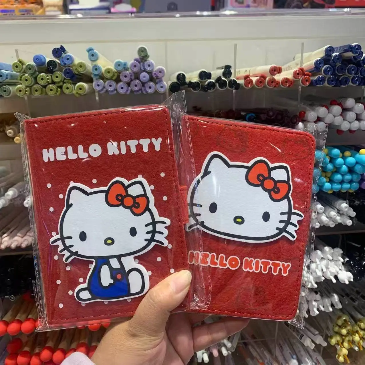 Anime Sanrio Hello Kitty Budding Series Non Woven Fabric Notebook A6 Cute Cartoon Diary Notepad Portable Student Hand Account