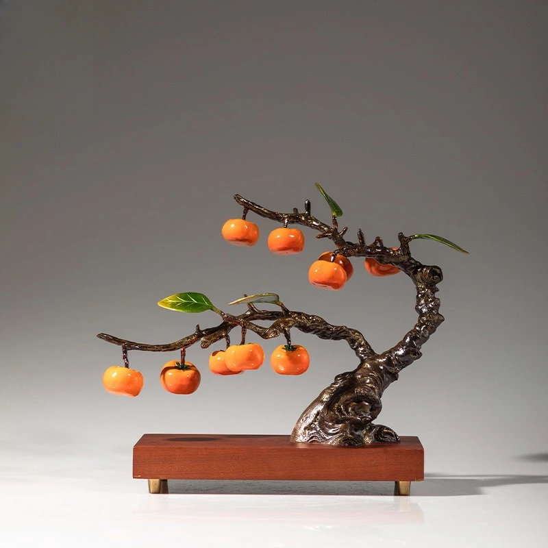 زخرفة نحاسية (شجرة البرسيمون المقلدة) - تجسيد بركات "جميع الأفضل".