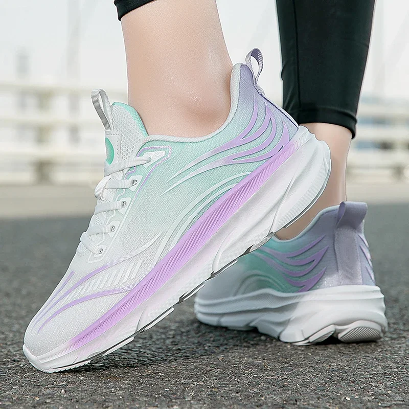 

Mesh Running Lightweight Thick Sole Anti Slip Training Shock-absorbing Casual Tennis Breathable Outdoor Walking Shoes Zapatos