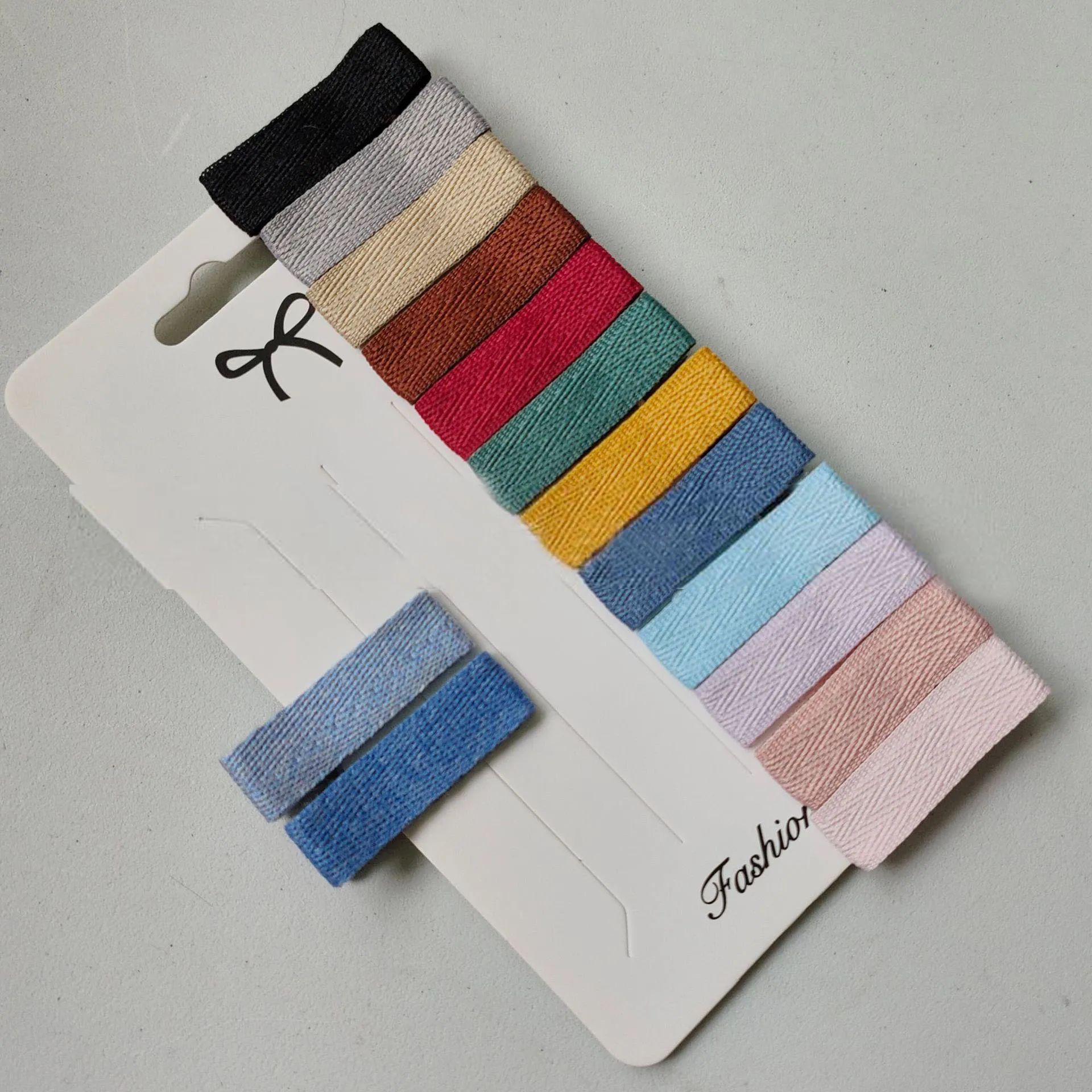 

100 PCS/Lot, Cotton Ribbon Partially Lined Alligator Clips 35MM/50MM Double Prong Clips For DIY Hair Accessories