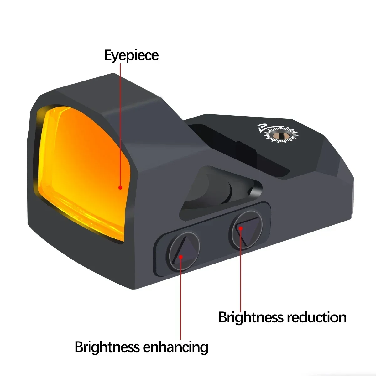 1x22mm berburu hijau titik merah optik pandangan refleks terbuka taktis 3 optik MOA kolimator Glock teleskop kompak