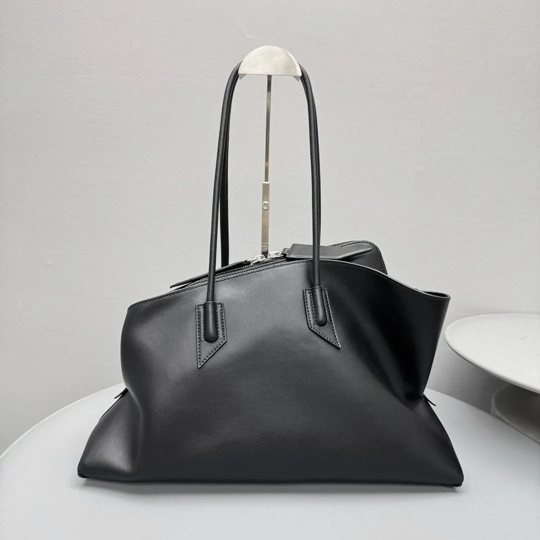 

2025 women top quality Leather multi-functional handbag with multiple zippers, casual crossbody bag, retro large capacity bag