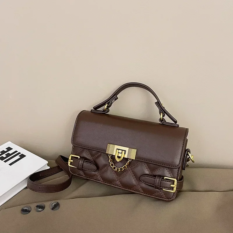 

Women's New Vintage Diamond Square Luxury Mini Messenger Bag - Exclusive Multi-Function Crossbody for Party & Dating Essentials