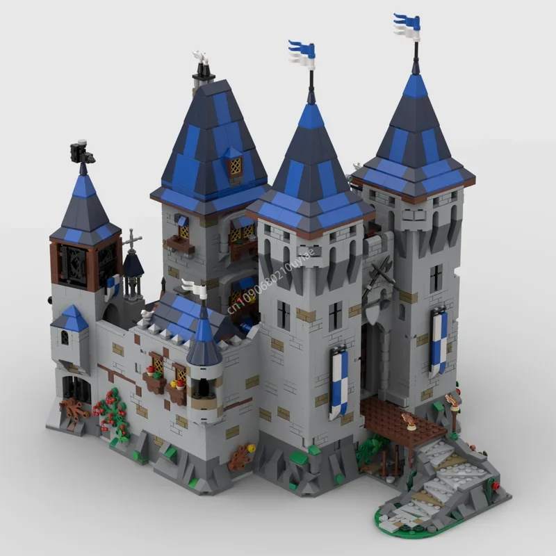 

4421pcs Moc Medieval Black Falcon Eagle's Nest Castle Modular Architecture House Building Blocks Assembly Bricks Toy s Present