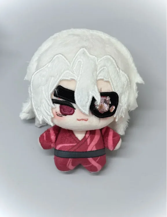 New Demon Slayer Shinazugawa Genya Cosplay Anime Plush 10CM Cute Stuffed Body Plushie Cartoon Pendant Birthday Gifts