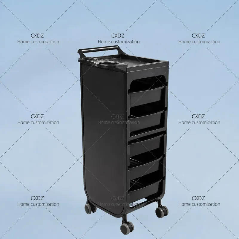 Multi Style Hair Salon Cart Barber Trolley Perm Dyeing Rack Tool Cabinet Multi Layer Storage Organizer for Beauty Shop