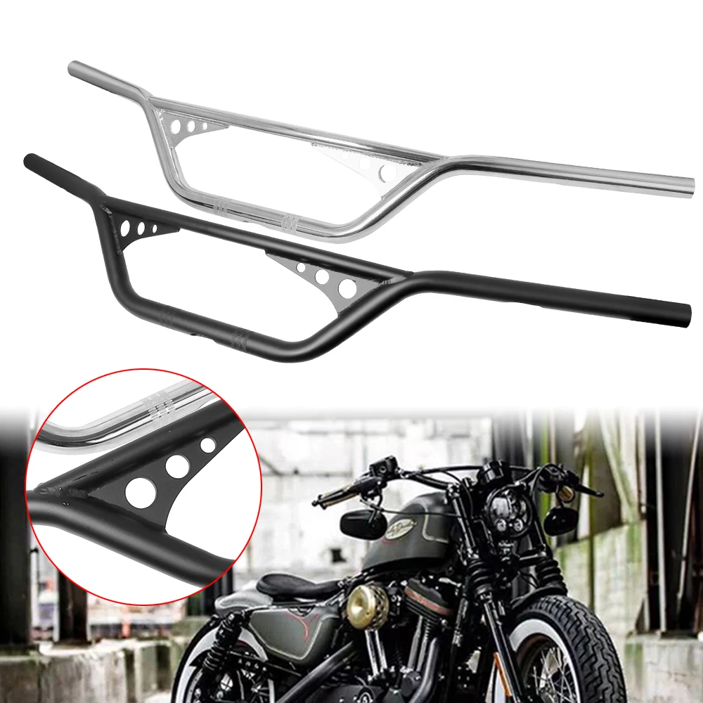 Universal 22mm 25mm Vintage Motorcycle Handlebar for XL883 XL1200 X48 Dyna Softail Tracker Bobber Sportster Handle Bar 7/8\'\' 1\'\'