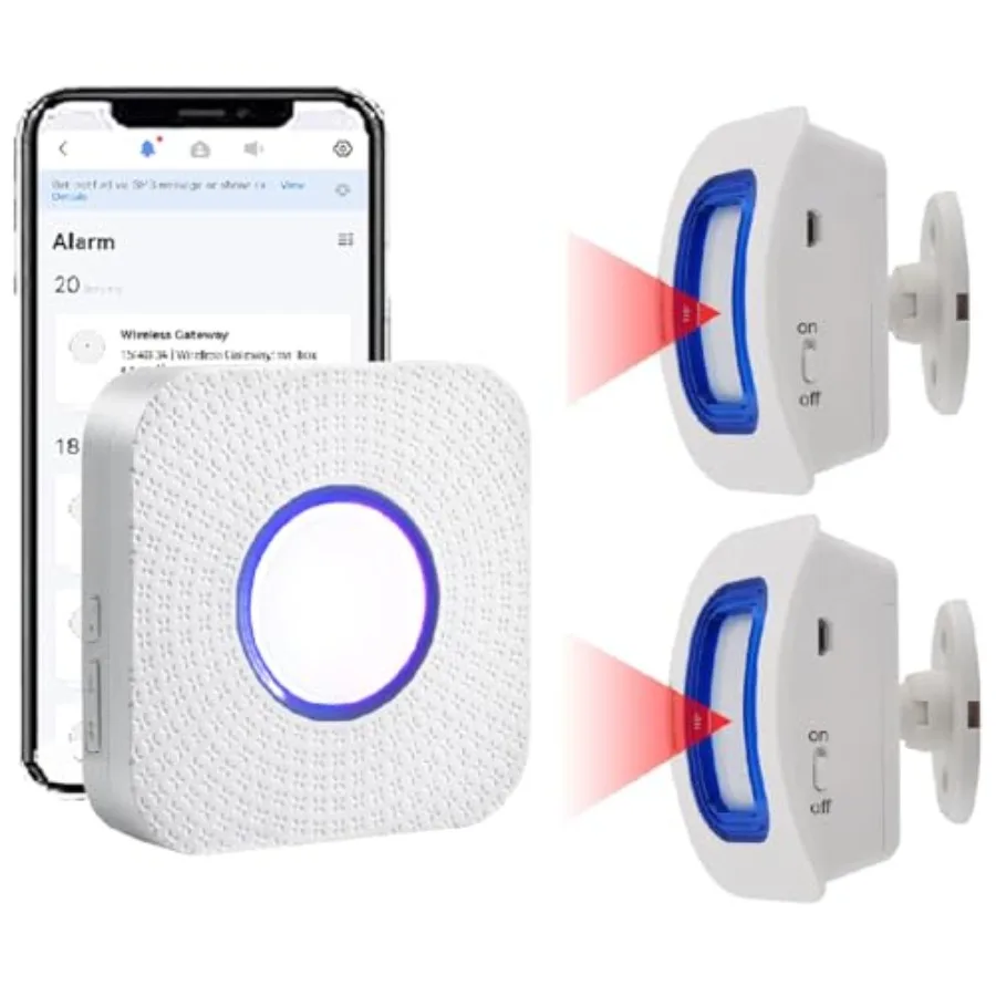 

WiFi Smart Bed Sensor Alarm and Fall Prevention for Elderly/Adults/Seniors Dementia Wireless Caregiver Motion Sensor Alarm with
