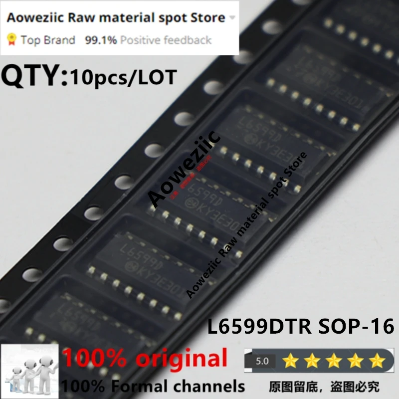 Aoweziic 2024+ 100% New Imported Original  L6599DTR  L6599D  L6599ADTR  L6599AD  SOP-14   Power Controller IC Chip