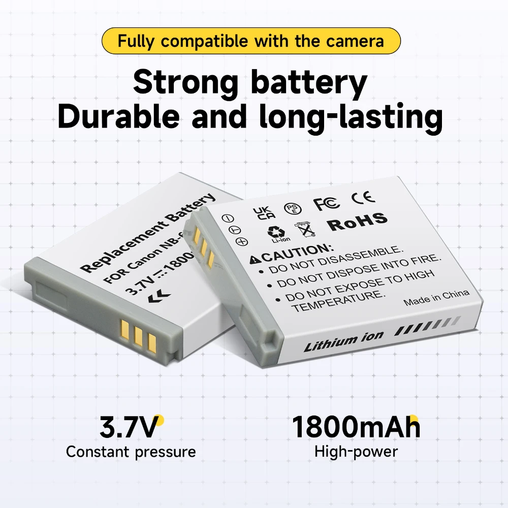 1800mAh NB-6L NB6LH بطارية الكاميرا NB6L NB-6LH بطارية لكانون PowerShot D30 D10 S120 S90 SX700HS SX280HS IXUS210 SD35001S