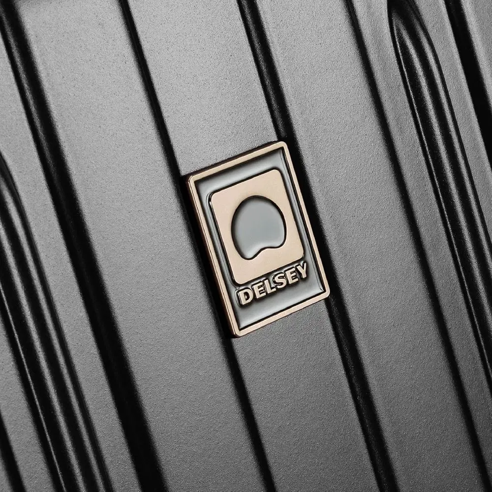 Expandable Hardside Spinner Luggage 21 Black, Titanium Paris Carry-On