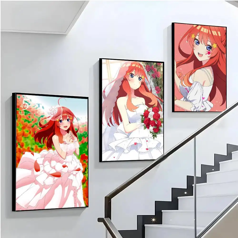 Nakano Itsuki Animation Five Sisters Art Sticky Wall Waterproof Home Living Room Bedroom Bar Aesthetic Decoration