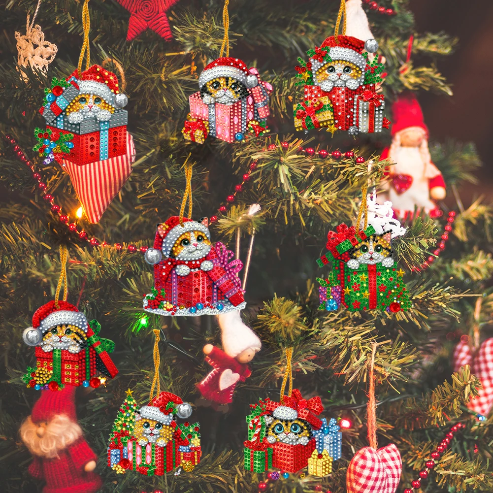 مثقاب معلق على شكل خاص ، ديكور عيد الميلاد ذاتي الصنع ، قلادة حجر الراين خماسية الأبعاد ، مثقاب موضعي ، فن الماس الكرتوني ، نافذة بيندا ، 8. #3