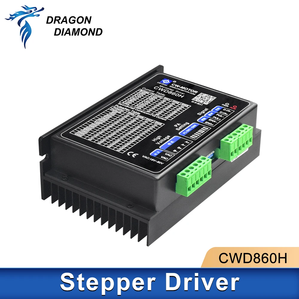 CWD860H Stepper Motor Driver 0-7.2A 60-110v DC 40-80v AC for Nema 34 Motor Digital Microstep Stepping Driver