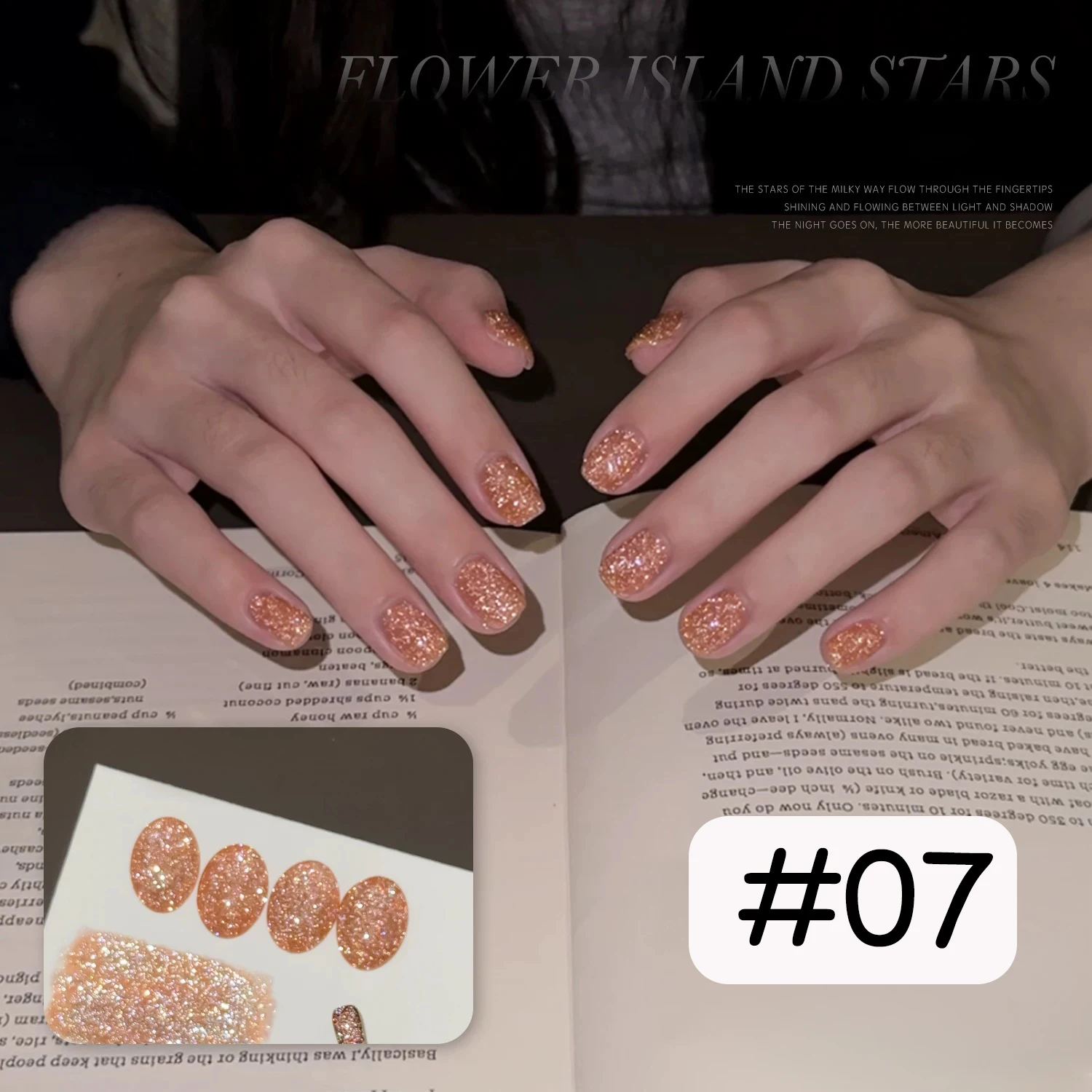 ZH 12ML Smalto per unghie gel riflettente Flower Island Star a 12 colori, con smalto gel serie diamante flash olografico