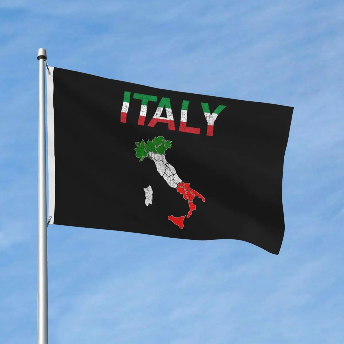 Italy Flag Vintage Italian Italia Flag Custom 3x5 ft Flags with 2 Grommets for Hanging Funny Banner For Bed Room Decor