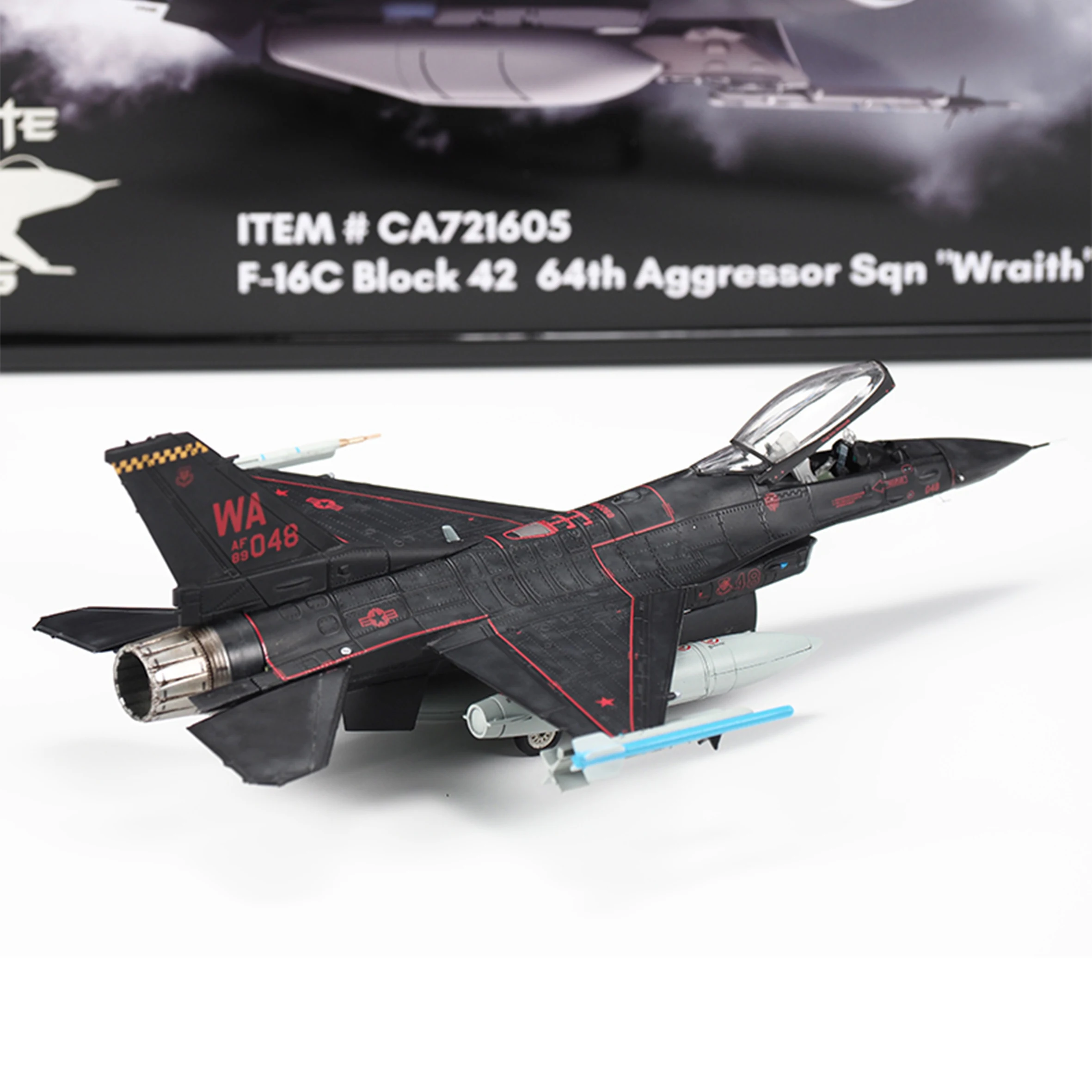 1/72 CA721605  US F16 F-16C fighter model Block 42 64th Intruder Squadron \