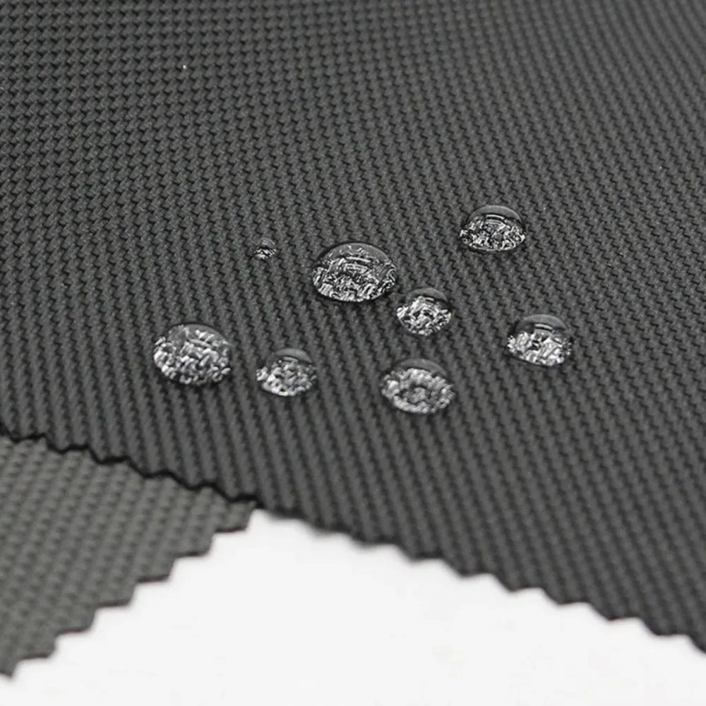 1680D Ballistic Nylon PU Coated Waterproof Fabric 150x100cm Black Durable Canvas Material for Bags Backpacks Luggage DIY Craft