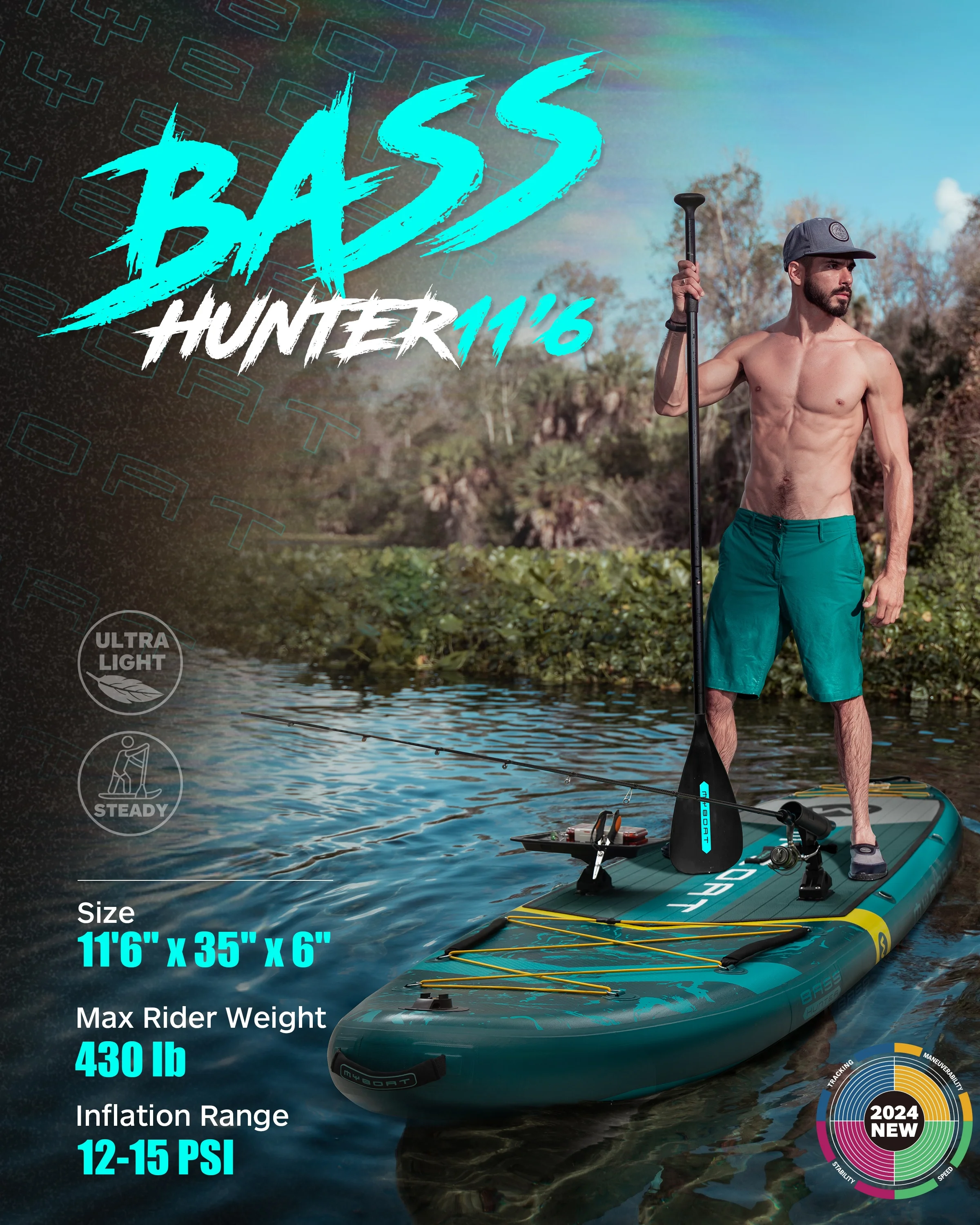 Neues Design Wasserspielgeräte Surfbrett Paddle Board Ständer aufblasbar mit Aca-Kajak-Sitz