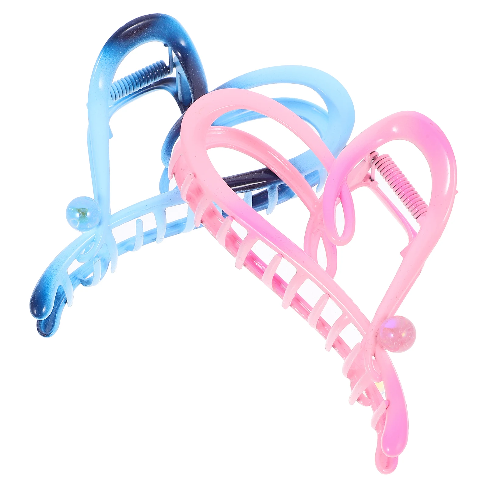 

2 Pcs Heart Shaped Large Claw Hair Clips for Thick Thin Hair Women Spring Accessories Styling Jaw Claws Durable Smooth Finish