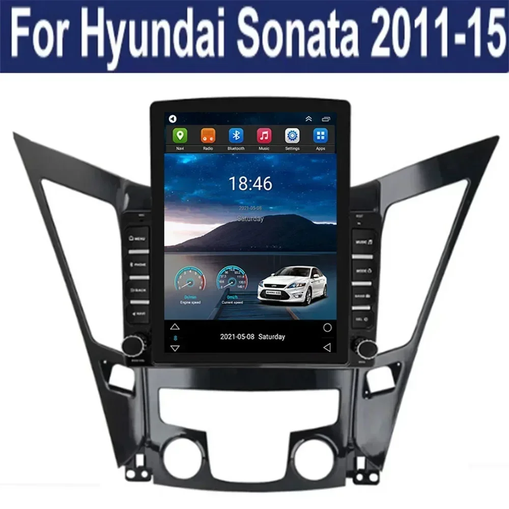 

Для Tesla Style 2Din Android 13 Автомобильный радиоприемник для HYUNDAI Sonata i40 i45 2011to15 Мультимедийный видеоплеер GPS Стерео Carplay DSP RDS