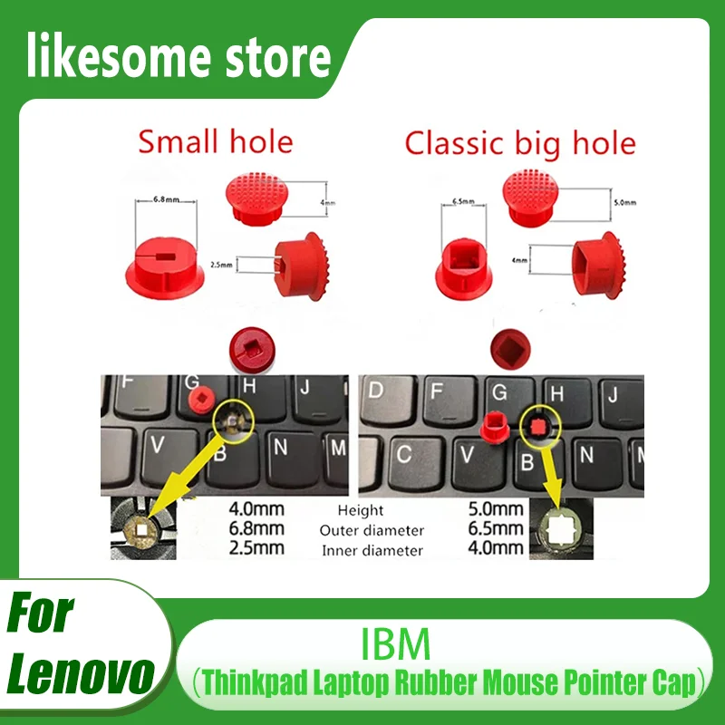 5Pcs Trackpoint Red… - image