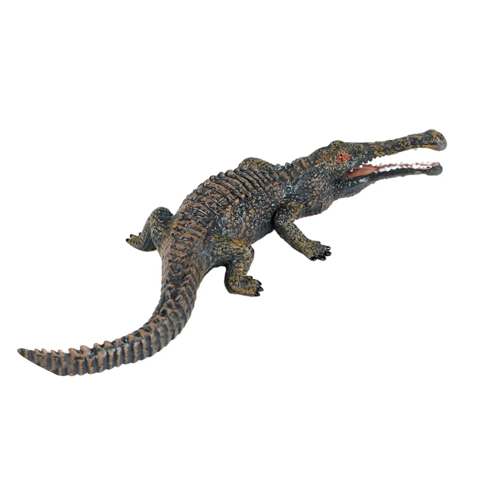 Figurines d'animaux crocodile réalistes, jouets en PVC, modèle d'alligator réaliste, ensemble de jeu pour enfants, décoration d'apprentissage précoce