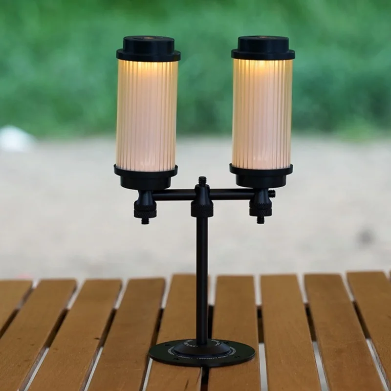 

Outdoor Lamp Holder Table Lantern Stand Aluminum Alloy Portable Detachable Candle Lamp Holder Camping Lamp Holder