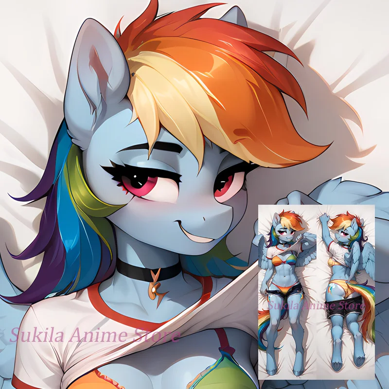 

Dakimakura Rainbow Anime Body Pillow Cover Double-sided Print Life-size Pillowcase