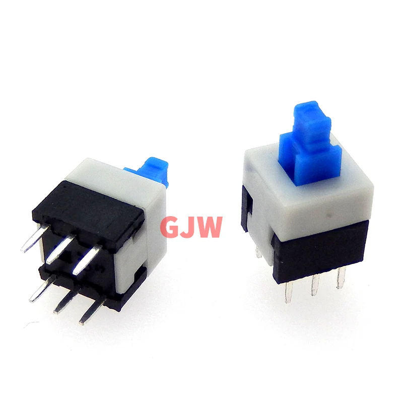 10PCS/LOT 5.8x5.8 7x7 8x8 8.5x8.5mm Self Locking / UNlock Push Tactile Power Micro Switch 6 Pin Button Switches