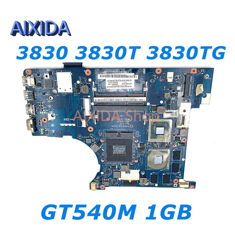 

AIXIDA P3MJ0 LA-7121P MBRFQ02002 For Acer aspire 3830 3830T 3830TG Laptop Motherboard GT540M 1GB HM65 DDR3 MAIN BOARD full test