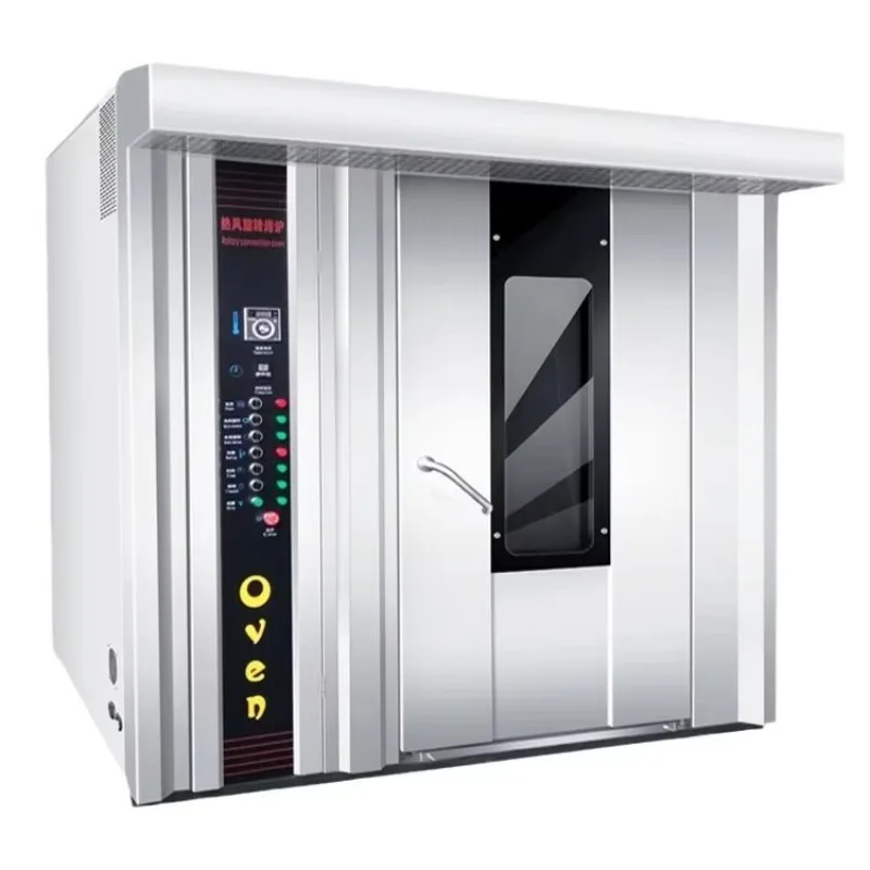 Baking Machine Electric Gas 12 Trays Hot Air Rotary Convection Oven Biscuit Bread Baking Oven