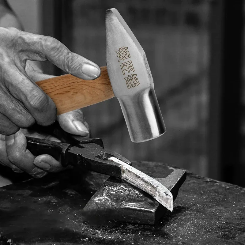 Silversmith Short Handle Small Hammer High Carbon Steel Manual Round Head Professional Gold Jewelry Multipurpose Tool Hammer