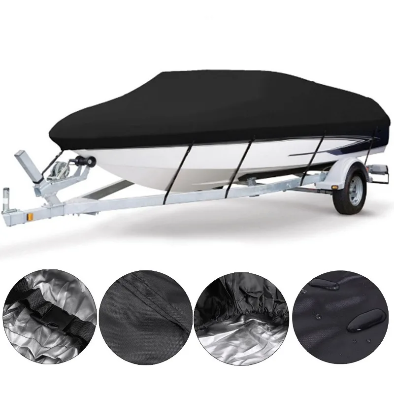 

Waterproof boat cover, speedboat towed fishing V-shaped boat cover, rain and sun protection cover