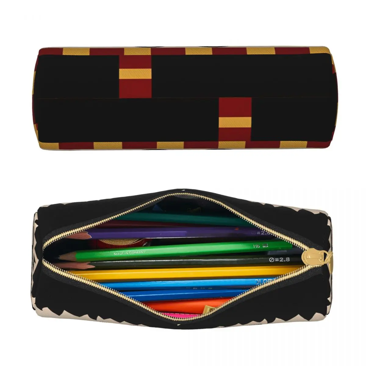 Harrys Potters Magic School Merch Pencil Cases Leather Pen Holder Bag Kids Big Capacity School Supplies Cosmetic Pencilcases