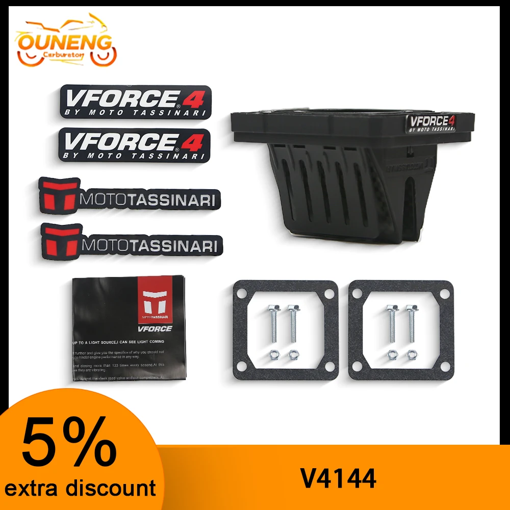 Válvula de palheta para motocicleta v-force 4 v4144, kit de fibra de carbono para yamaha yz125z rx135 rxz135 dt180 dt175 yz125 rxz RXZ-D y15zr rx115