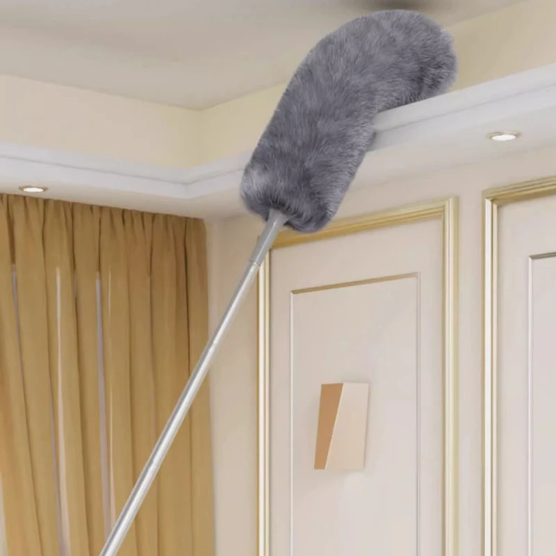 

Feather duster retractable dust removal