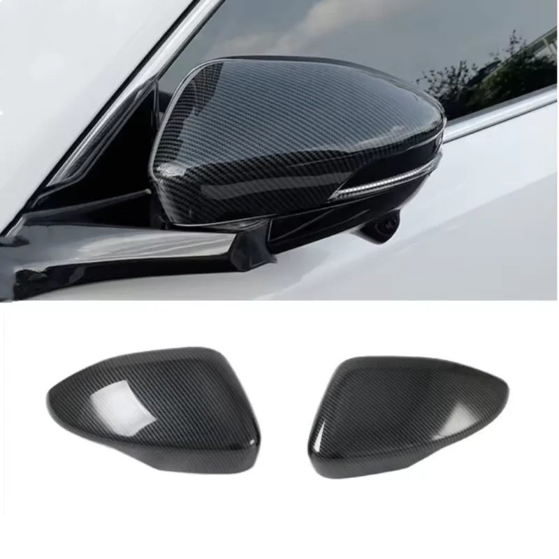ABS Carbon Fiber Accessories Auto Side Door Rearview Mirror Decor Protector Shell Cover Trim For Changan UNI-K UNIK 2021 - 2024