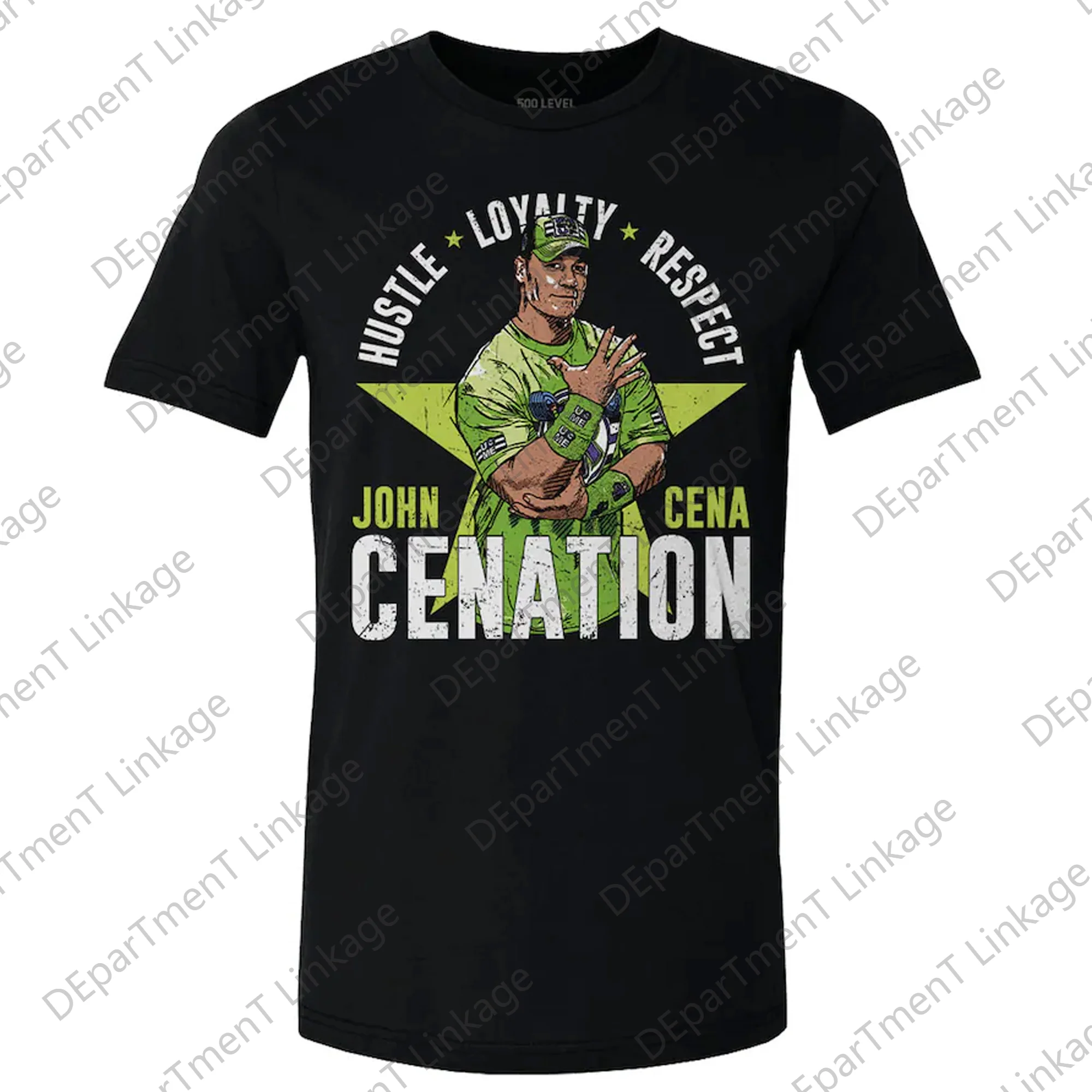 New Arrival 2024 Summer Wrestling Match John Cena 500 Level Cenation T-Shirt  Digital Printing Cotton Casual Tops For Kids/Adult