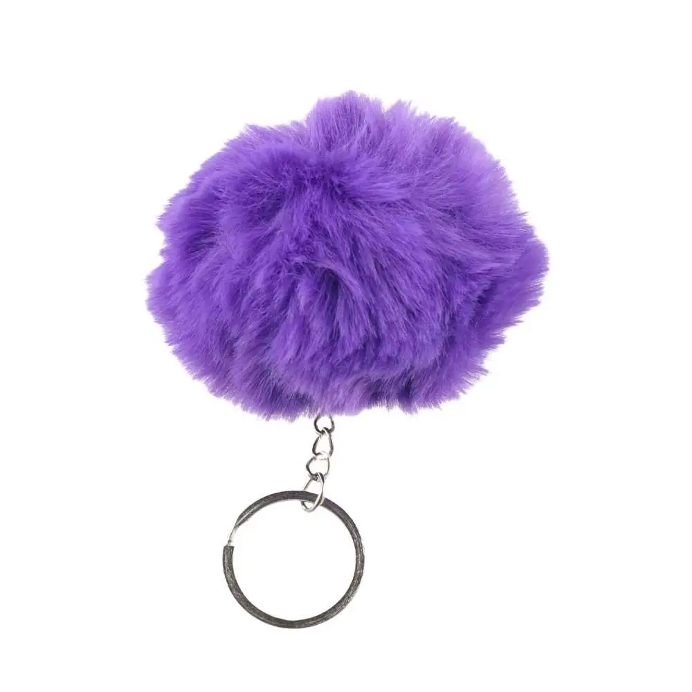 Simple Soft DIY Fur  Ball Jewelry Bag Pendant Keychains Key Ring Fashion Accessories Key Chain