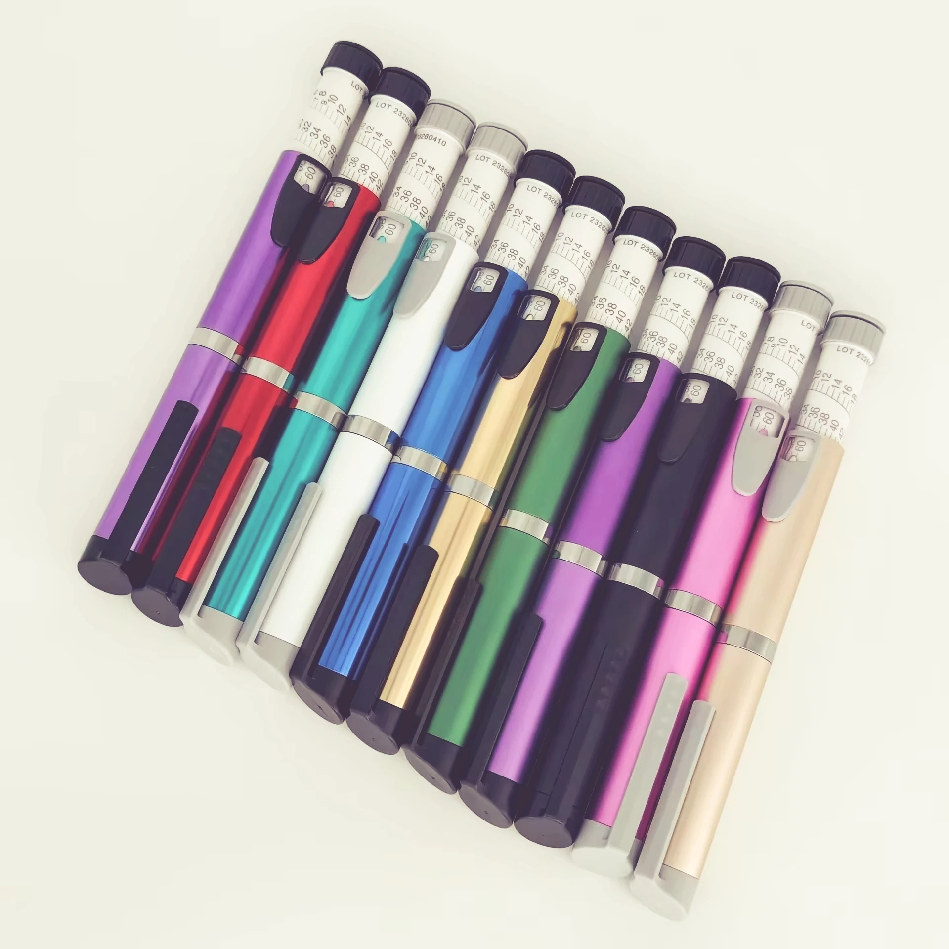 Reusable Insulin Injection Pen for 3ml Cartridge,Precise Adjustable Dose, Low Pain Portable Injector for Diabetes Home Injection