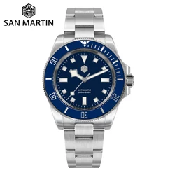 San Martin 남성용 오토매틱 시계, NH35, 40mm 눈송이 손, 스포츠 Relogio, 300M 방수, Montre 럭셔리 클래식 SN0111G-B, 신제품