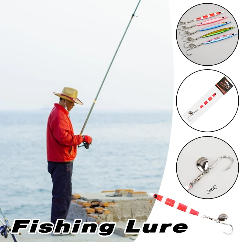 

OBSESSION J146 40g 60g 80g Long Casting Laser Luminous Metal Jig Lure Fast Fall Jig Sardine Fishing Bait Saltwater jigging baits