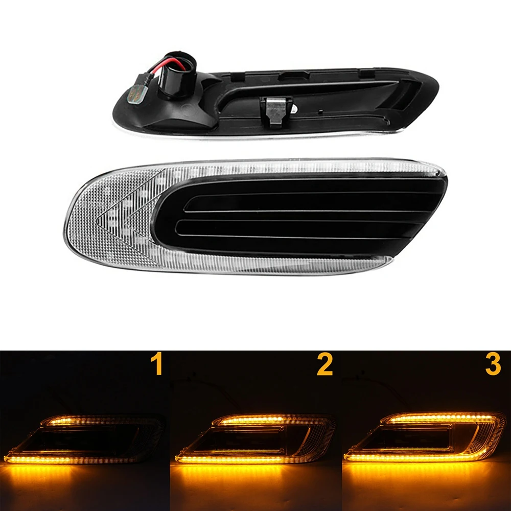 For F55 F56 F57 2014-2017 LED Dynamic Side Marker Turn Signal Light Sequential Blinker Light