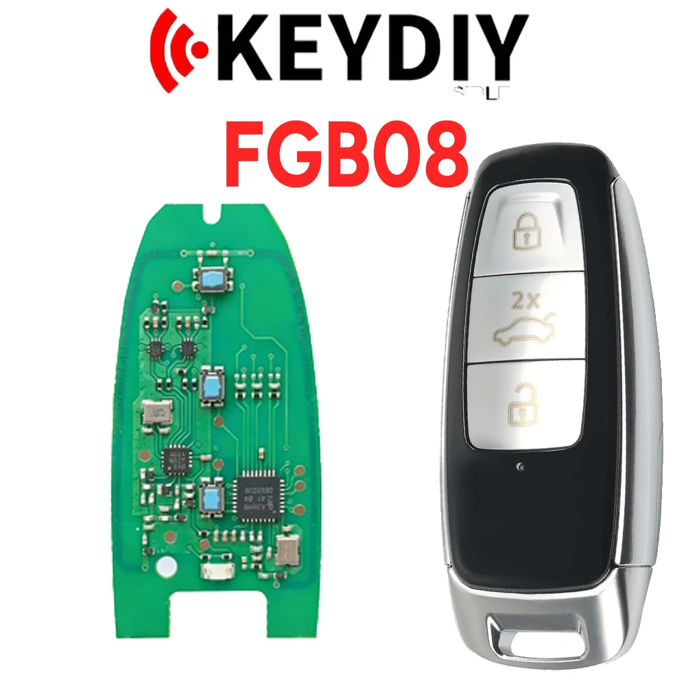 Zz KEYDIY FGB25-5/FGB08 5H0959753G/BK NBGFS1901S 433MHZ /5C/5DCHIP Smart Key voor VW Golf 8 Tiguan Passat Talagon MEB ID3 ID4 ID6