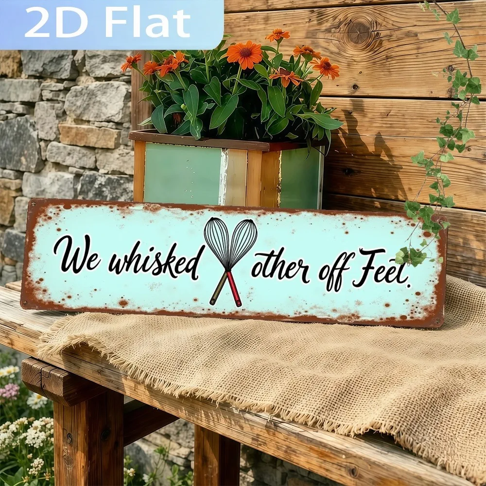 Custom Whisked Each Other Off Feet Sign Farmhouse Decor Only St Patricks Day Vintage Bar Wall 2D Flat