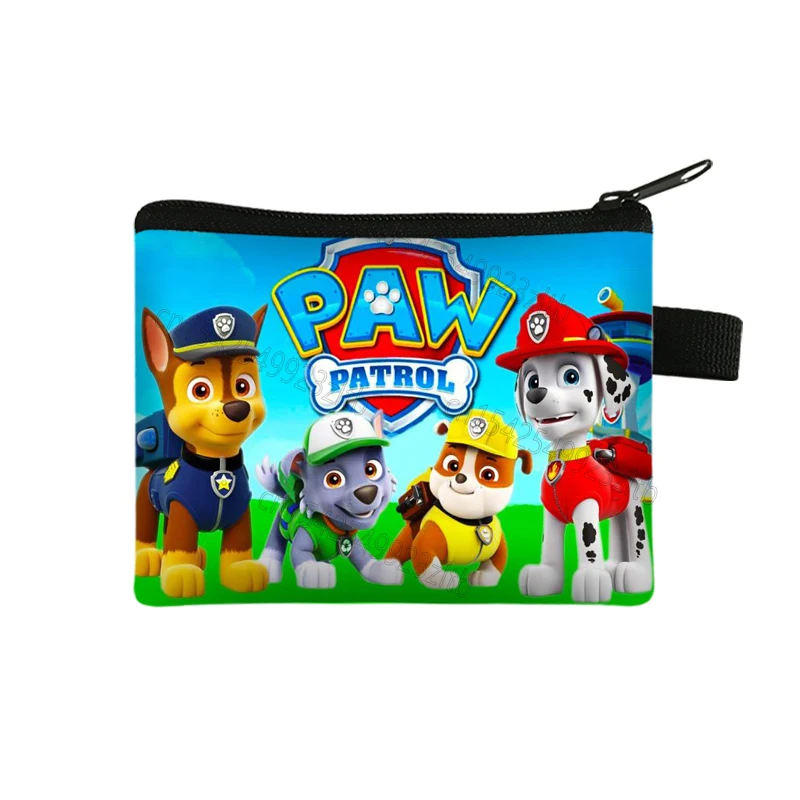 Paw Patrol Children\'s Coin Purse Cute Cartoon Ryder Chase Skye Print Portable Anime Character Boy Girl Coin-Purse Toys Kids Gift