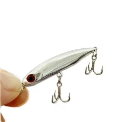 Ufishing 3.5g/5g/8g/12g Silver Electroplated Sinking Fishing Pencil Bait Lure 1Pcs Long Cast Fishing Wobbler